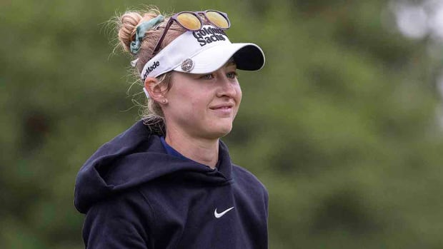 Nelly Korda is pictured at the 2023 Chevron Championship.